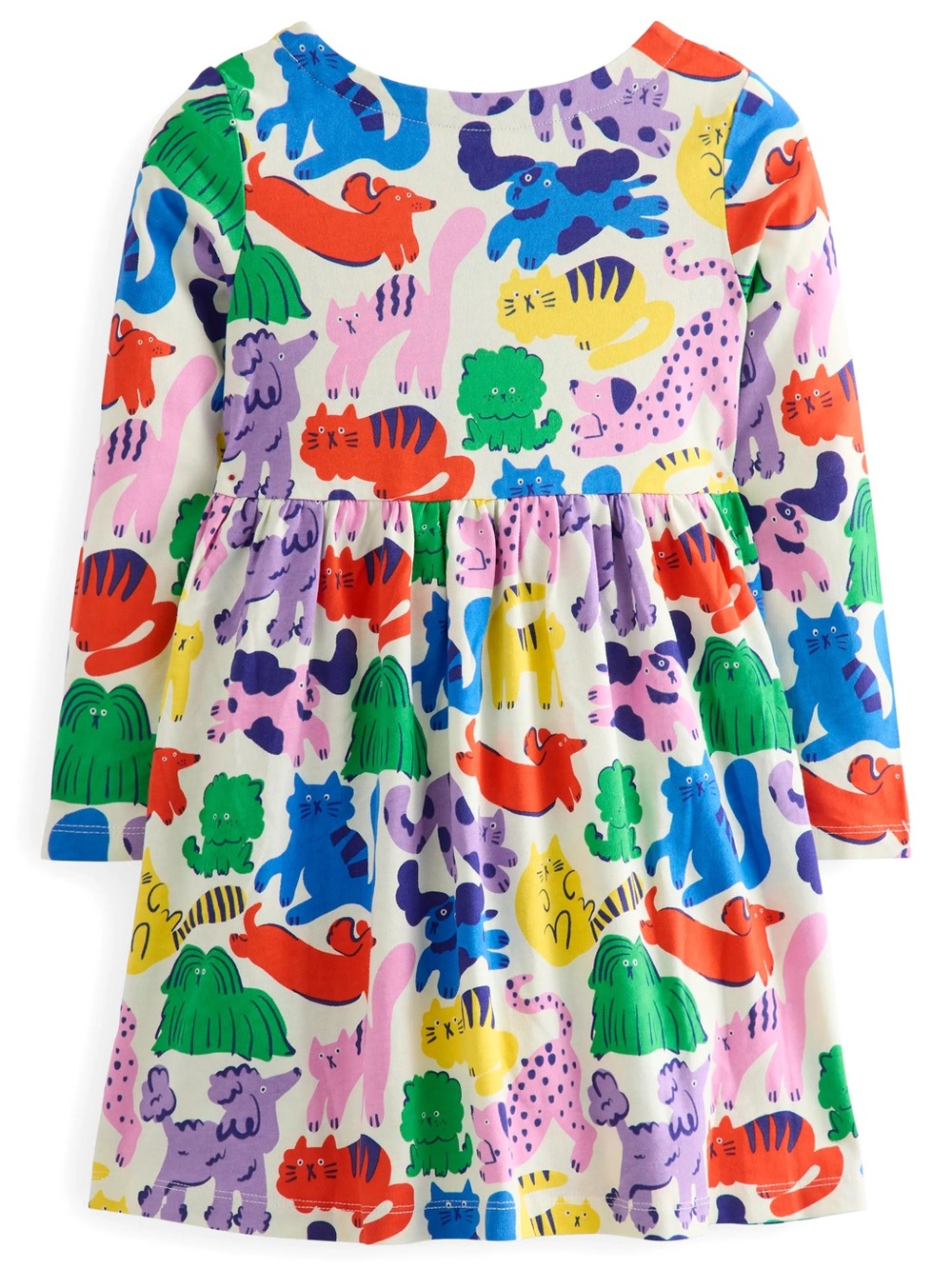 Mini Boden Kids' Fun Long Sleeve Jersey Dress Size 6-7 Years